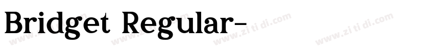 Bridget Regular字体转换